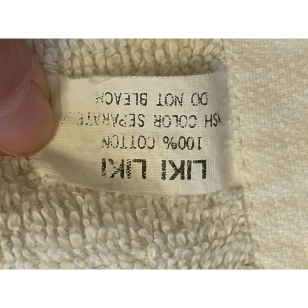 VTG 1980s HAWAII Beach Towel 29x57 100% Cotton Rainbow Liki Liki
